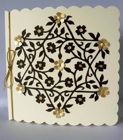 215 Two Fancy Flower Mats by Audrey Wilson