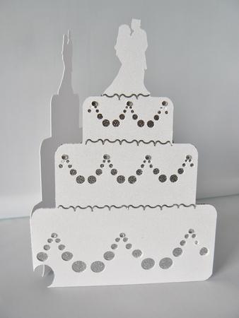 Wedding Cake Shaped Card File by Audrey Wilson