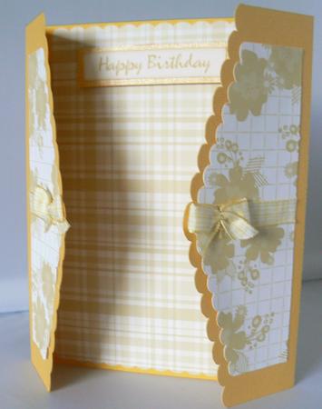 222 Tri-fold Scalloped Card by Audrey Wilson