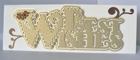 Scalloped Layered Best Wishes Topper by Audrey Wilson