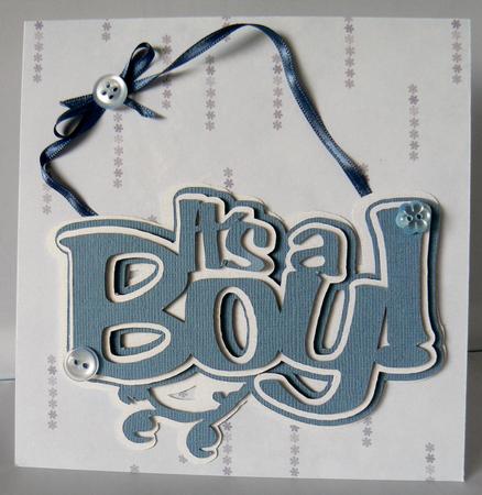 Its a Boy! Topper by Audrey Wilson