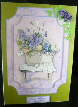 Lilac Floral Spray by Audrey Wilson