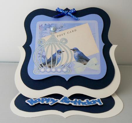 Fancy Bracket Shape Easel Card - Silhouette by Audrey Wilson