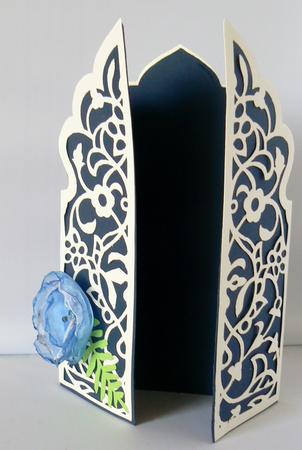 Lacy Gatefold Card Robo by Audrey Wilson