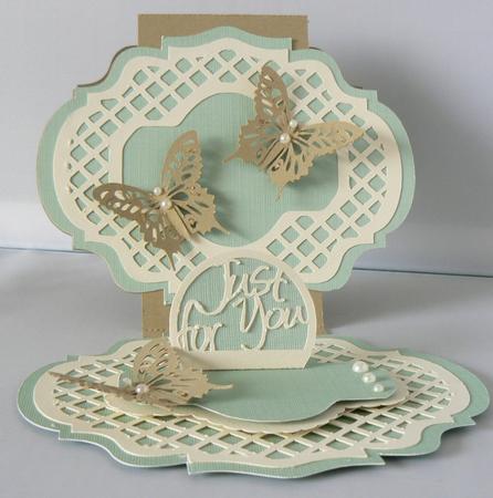 365 Lattice Layered Easel Card  by Audrey Wilson