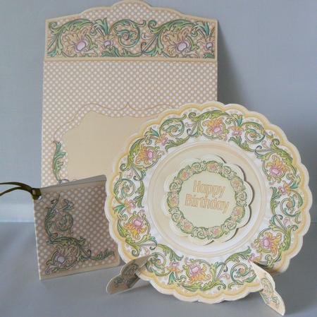 Plate Card Kit - Floral Pattern by Audrey Wilson