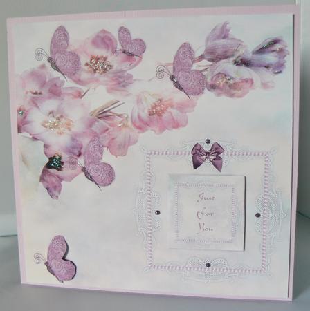 Flowers Lace and Butterflies by Audrey Wilson