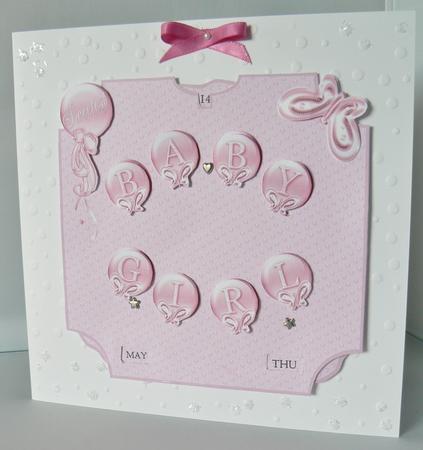 Baby Girl Birth Date Calendar by Audrey Wilson