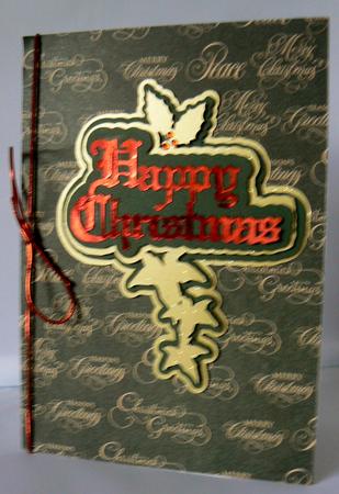 Happy Christmas with Holly and Ivy Topper by Audrey Wilson