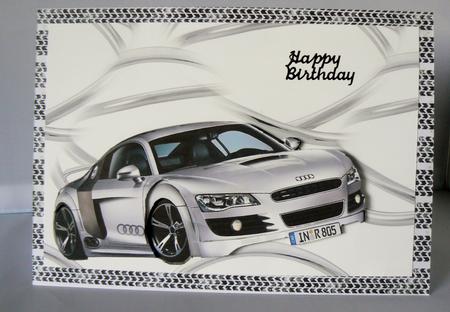 Audi R8 Sport on Abstract Decoupage by Audrey Wilson