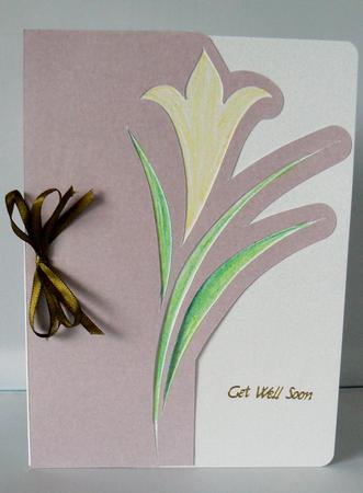 Tulip Edged Card by Audrey Wilson