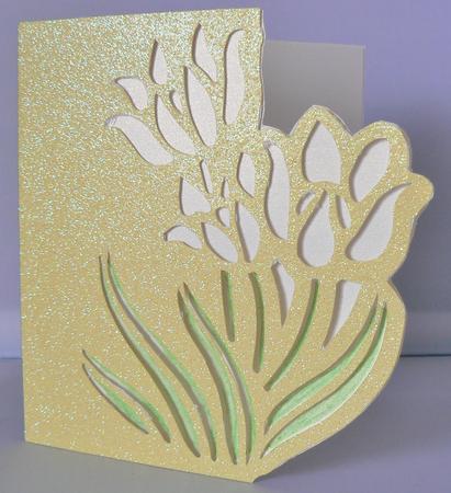 Flower Edged Card by Audrey Wilson