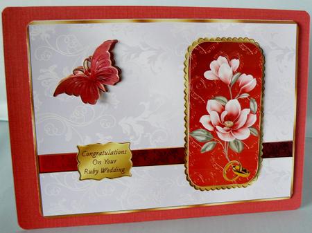 Magnolias & Butterfly Ruby Wedding by Audrey Wilson