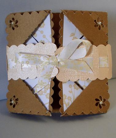 393 Napkin Fold Card  by Audrey Wilson
