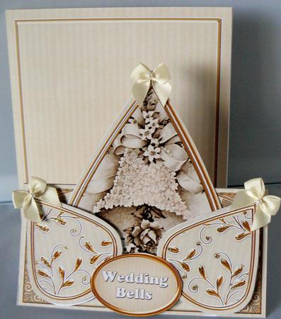 Wedding Bells Cream Tea Tone Teardrop Trio Kit by Audrey Wilson