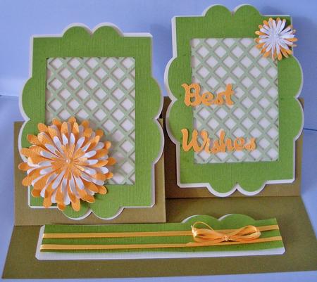 Crysanthemum Double Easel Card by Audrey Wilson