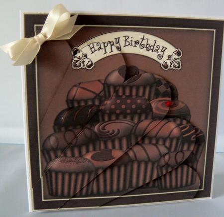 Chocolate Lovers Fan Pyramage Topper by Audrey Wilson