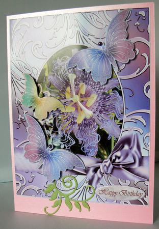 Passionflower and Butterflies Beauty by Audrey Wilson