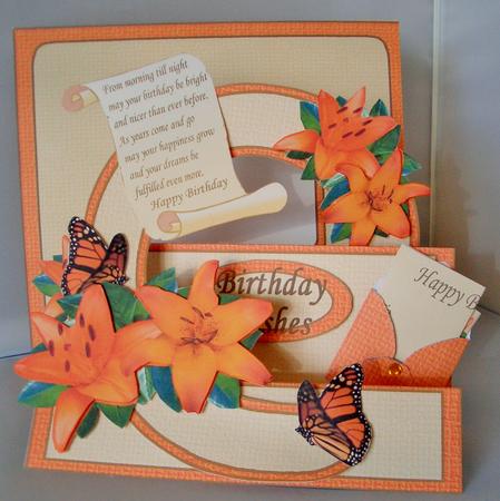 Circle Stepper Kit - Orange Lilies by Audrey Wilson