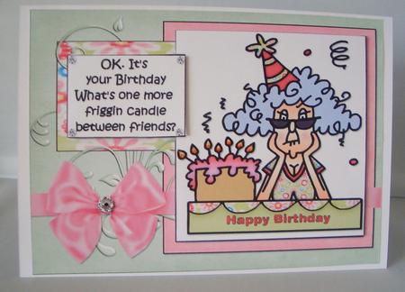 Stella a Candle Between Friends Quick Card by Audrey Wilson