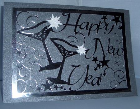 Bubbly New Year Panel - Silhouette by Audrey Wilson