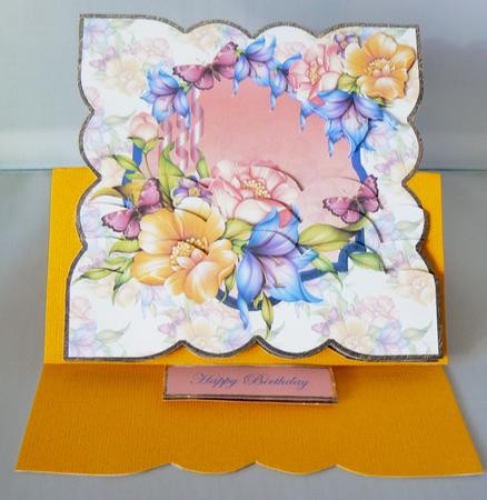 Lilies and Roses Card Front and Lower Stacker by Audrey Wilson