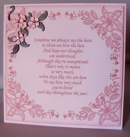 Floral Toppers & Verses Pink Lilac Digital Stamps or Insert by Audrey Wilson
