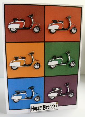 Pop Art Scooters + Decoupage by Audrey Wilson