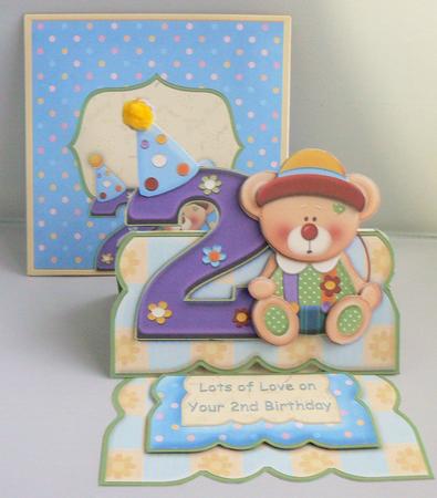Age 2 Boy Clown Over the Edge Easel Kit by Audrey Wilson