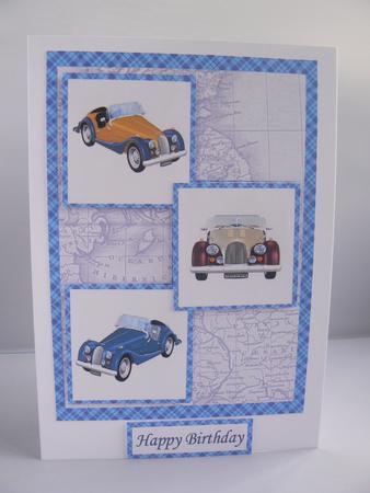 Three Squares - Morgan Cars Birthday by Audrey Wilson