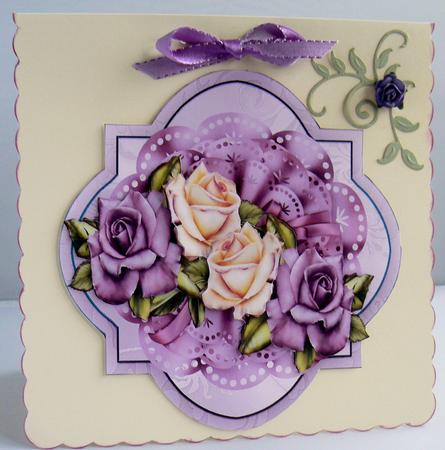 Heritage Roses Scallop by Audrey Wilson