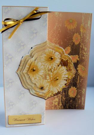 Marigold Flowers No Hole Fold Back Mini Kit by Audrey Wilson