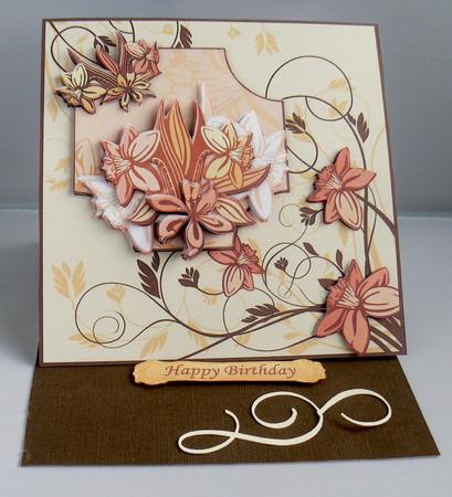 Contemporary Daffodils Card Topper & Decoupage by Audrey Wilson