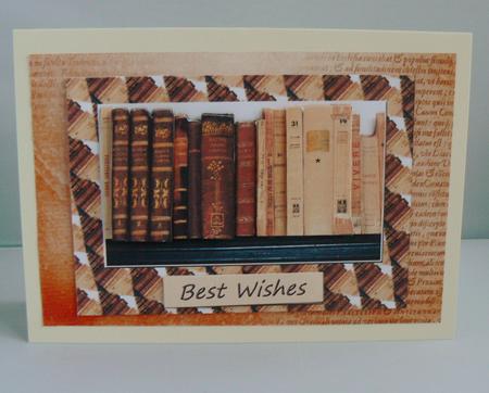 Books Card Front by Audrey Wilson