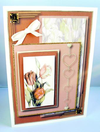 Tip Toe Tulips Card Topper 2 by Audrey Wilson