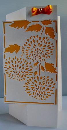 Foldback Flower Card Cameo by Audrey Wilson