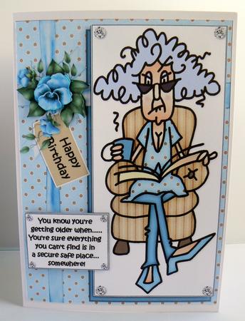 Stella Puts Things Away Safe Quick Card by Audrey Wilson