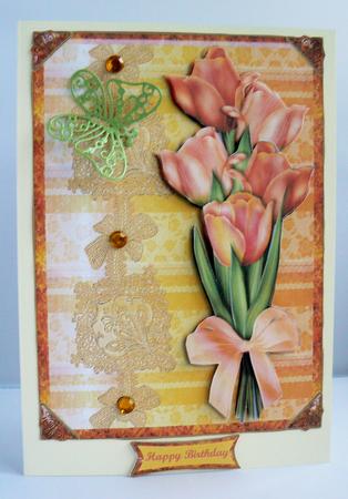 Bright Sunny Tulips by Audrey Wilson