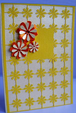 Floral Grid Card and Flowers by Audrey Wilson