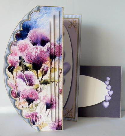 Thistle Scalloped Panel Tri-fold Card Kit by Audrey Wilson