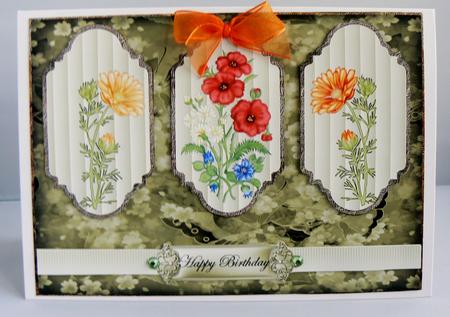 Spring Flowers Panel Card by Audrey Wilson