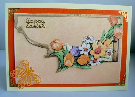 Spring Flowers Vintage Envelope by Audrey Wilson