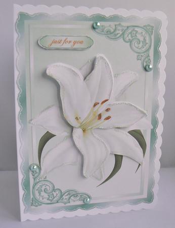 Lilies in Green 2 by Audrey Wilson