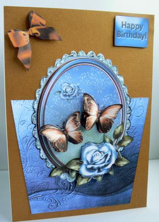 Over the Top Roses and Butterflies by Audrey Wilson