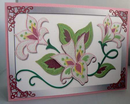 Jacobean Trio of Lilies by Audrey Wilson