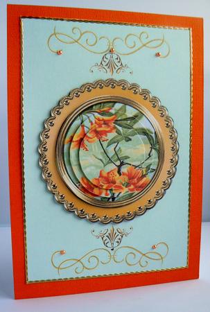 Deepest Sympathy Azalea on Green and Gold Background by Audrey Wilson