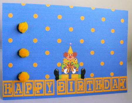 Birthday Clown Border Sheet by Audrey Wilson
