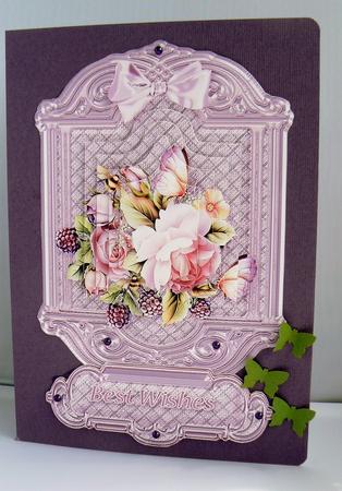 Pink English Roses Pyramage Topper by Audrey Wilson