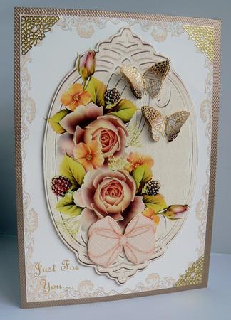 Peache Roses Glory by Audrey Wilson