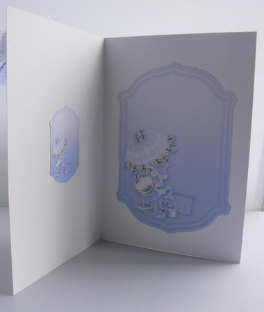 Blue Girly Time Insert Plates by Audrey Wilson